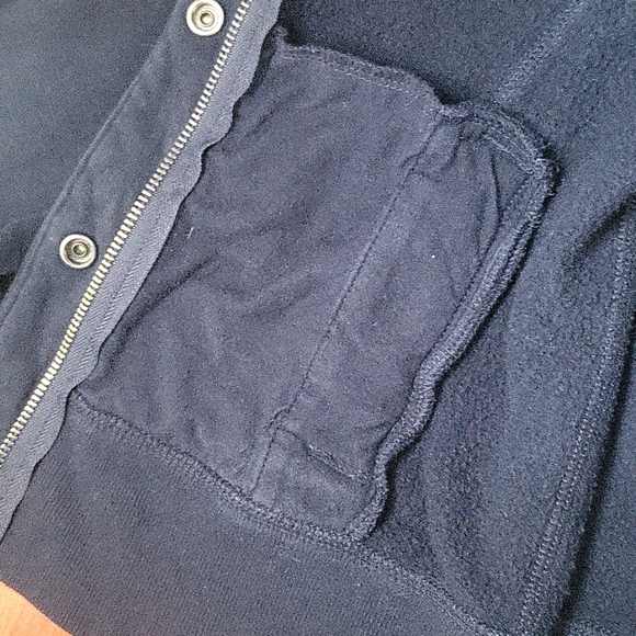 Hollister Dark Blue Zip-up Hooded Sweatshirt - Picture 5 of 7